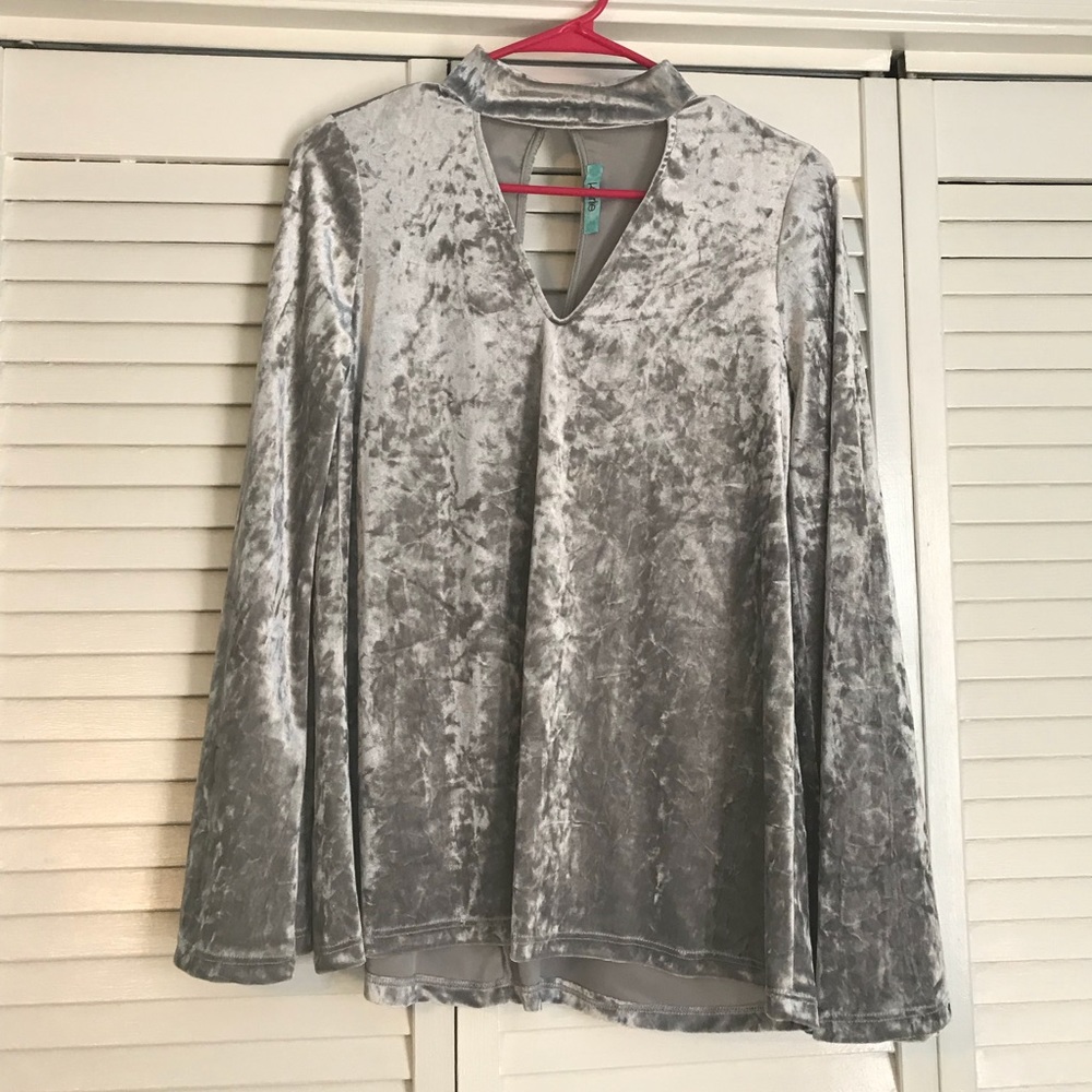 🌟🌟SALE🌟🌟 Karlie Crushed Velvet Top